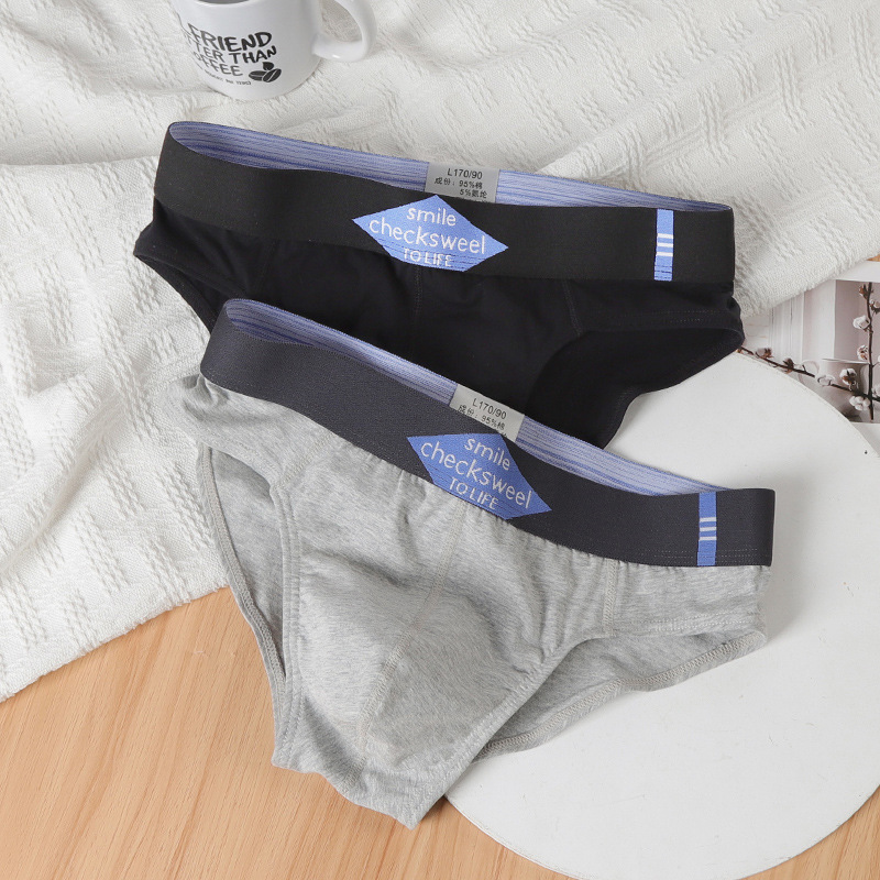 Men's underwear men's cotton briefs summer sports personality youth loose breathable briefs short shorts