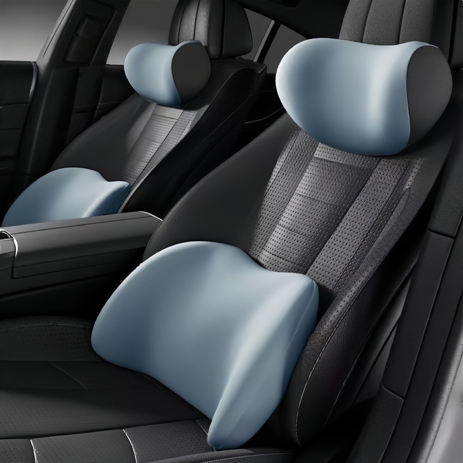 Car Lumbar Support Cushion Seat Backrest Car Cushion Driving Lumbar Support Waist Pillow Headrest