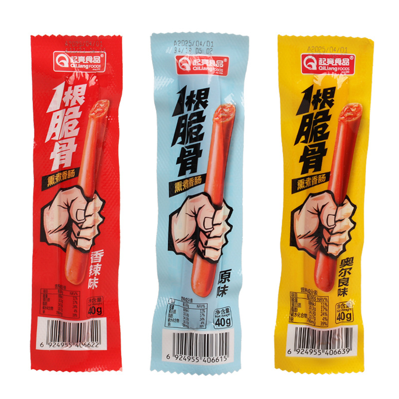 Brightening a crisp bone sausage meat jujube sausage crab flavor stick sausage original flavor Orleans instant Roast Sausage Ham instant noodles partner