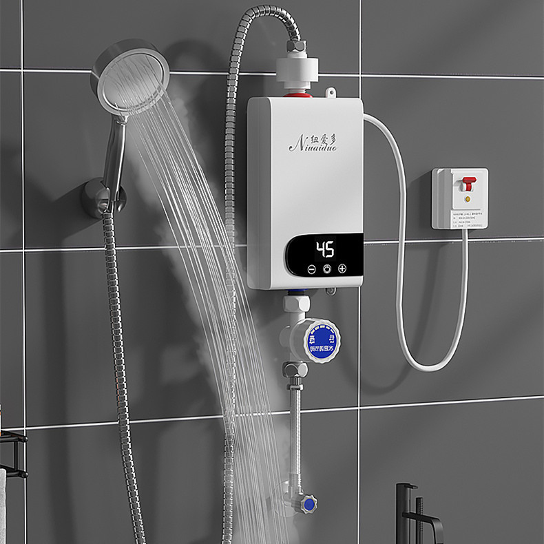 Small kitchen household instant-heating electric water heater shower bath constant temperature hot water treasure punch-free quick-heating small kitchen treasure