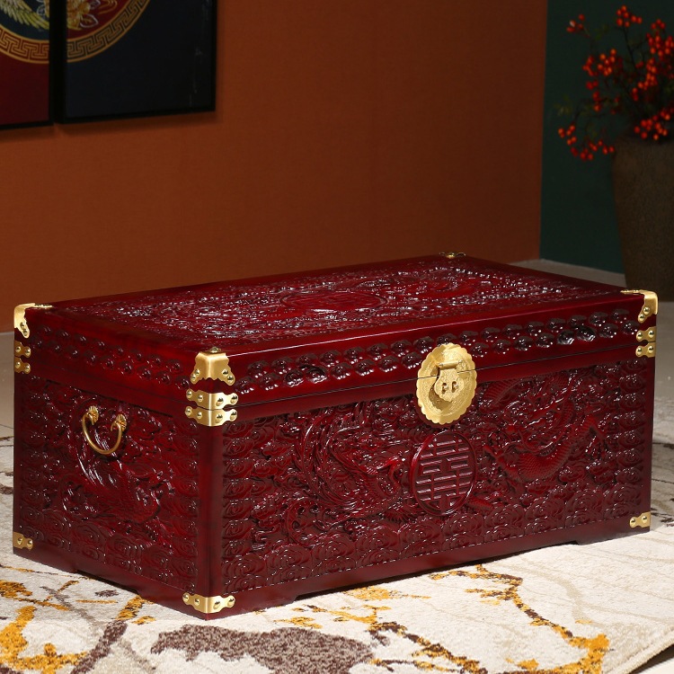 Camphor Wood Box, Wedding Box, Antique Dowry Box, Wedding Storage Box, Dowry Box, Storage Box, Calligraphy and Painting Box