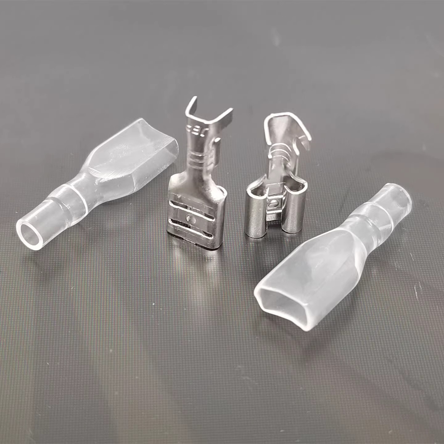 Spring Terminal with Lock Cold-Pressed Terminal Block 6.3/4.8/2.4 Connector Plug-In Buckle Self-Locking/Lock-Free