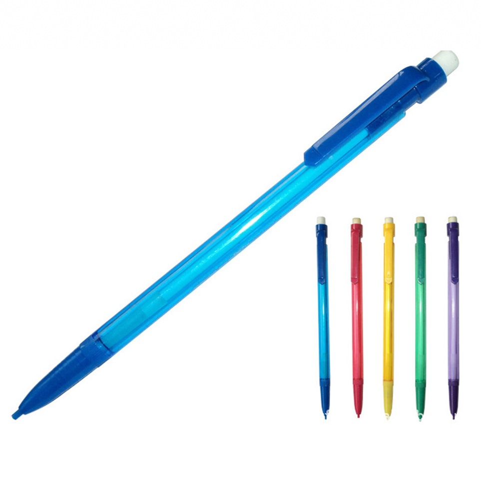 Прозрачный цветной пластиковый автоматический карандаш экспортная акция пишущий механический карандаш пластиковый механический карандаш