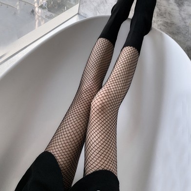 Hot Diamond Bling Black Stockings Black Stockings Women's Thin Ins Sexy Fishnet Stockings Spring and Summer Diamond Popular Pantyhose