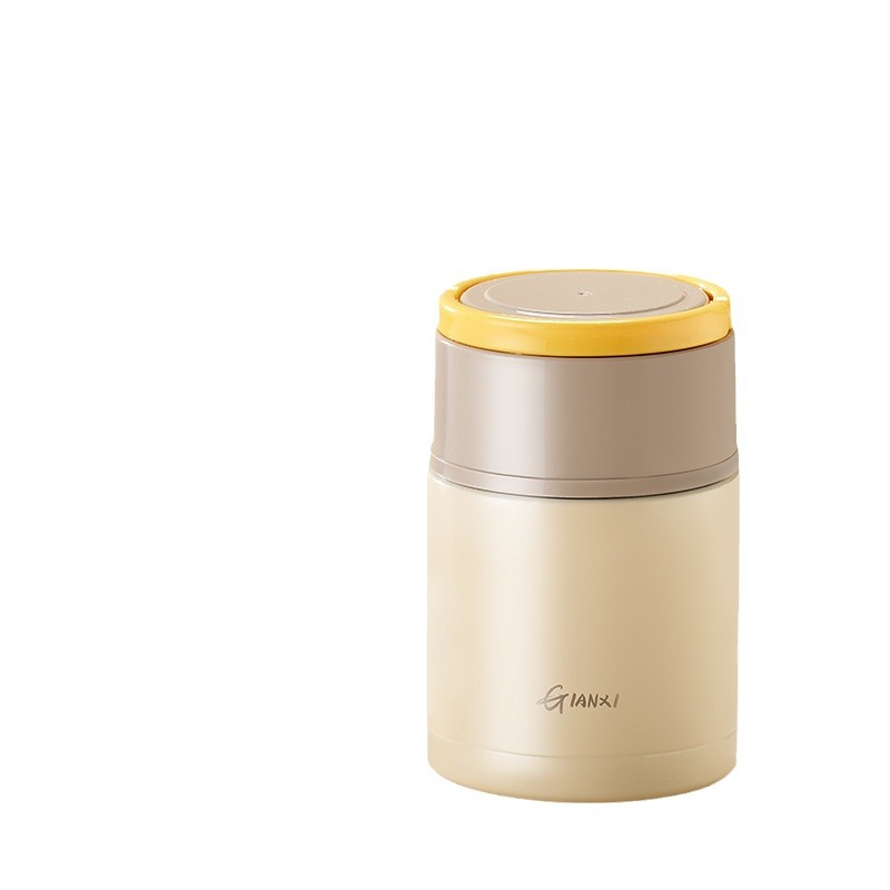 Braised beaker 2023 new 24-hour insulated lunch box barrel smoldering braised porridge portable 316 stainless steel Braised Pot