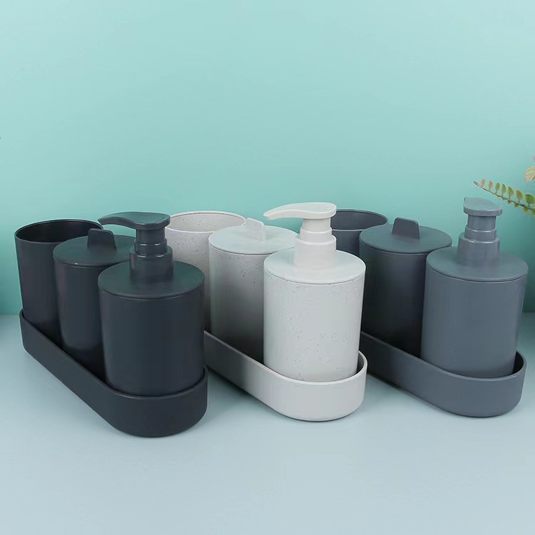 Bathroom toiletries suit bathroom products toilet gargle brushing teeth shampoo bath bottled plastic suit wholesale