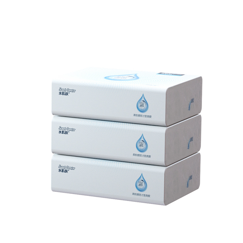 Water Skin Baby Special Cream Moisturizing Tissues 95 Sheets/24 Packs Tissue Paper Toilet Paper Skin-Friendly Baby Soft