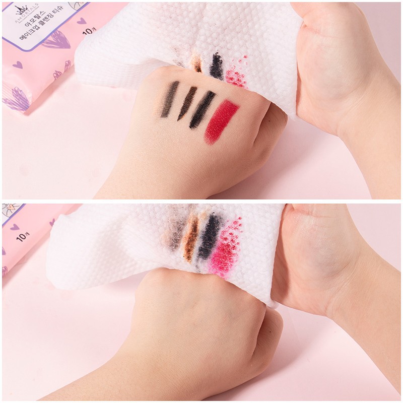 Ermu Genuine Grape Makeup Remover Wipes, Disposable Portable Deep Cleansing Facial Gentle Makeup Remover Wipes