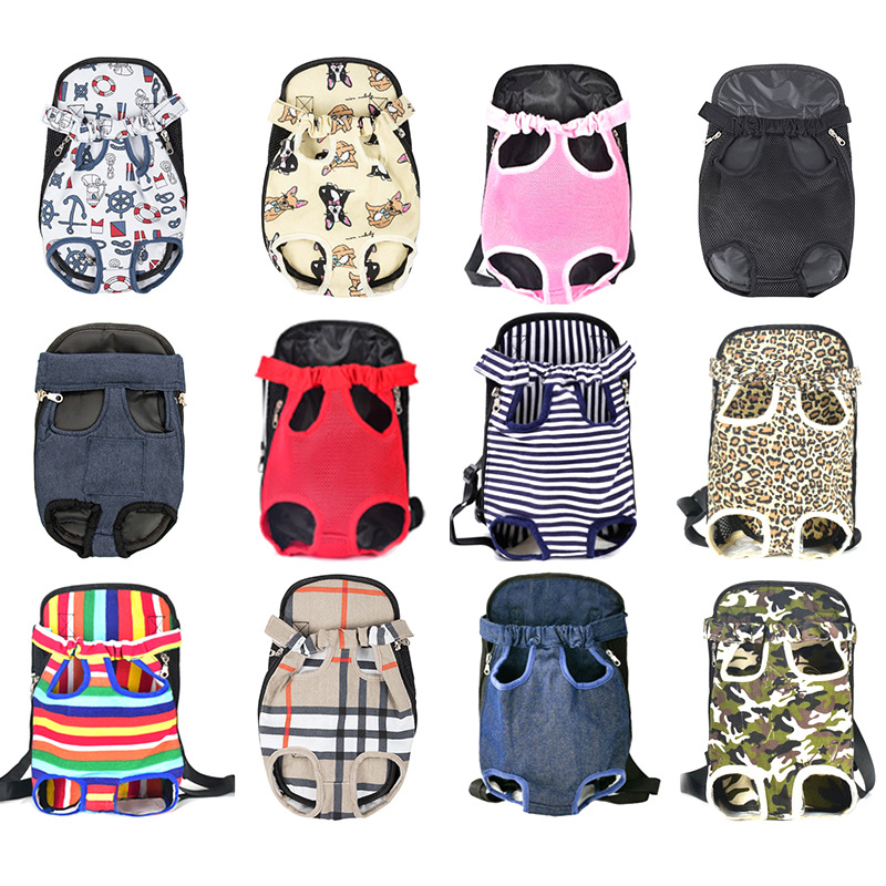 Popular Pet Chest Bag for Cats and Dogs, Universal Travel Breathable Portable Backpack, Cat Four-Legged Pet Backpack