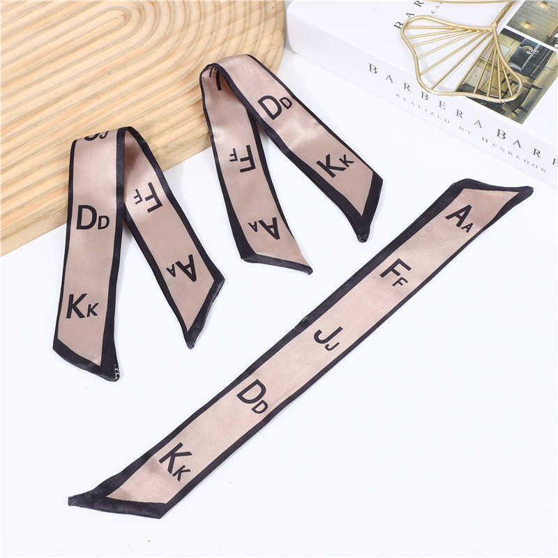 New Style High-grade Elegant and Simple All-match Silk Scarf with Red Envelope