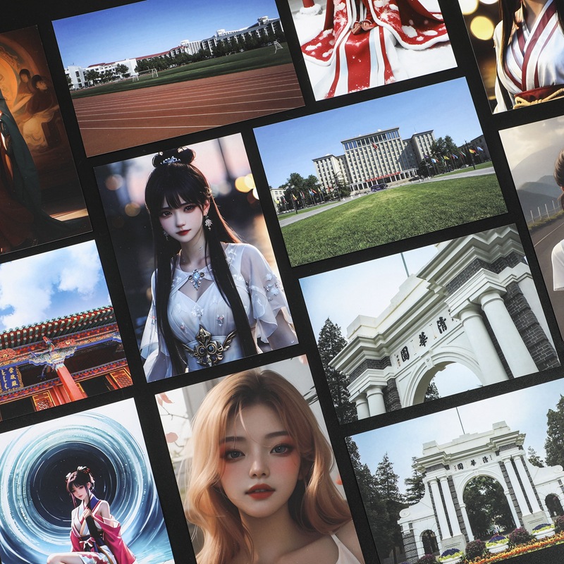 Customized Postcard Life Sea Sea Ins Scenery Couple Animation Illustration Custom Student Gift Wall Cultural Creation