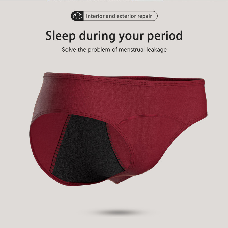 Cross-border large size ladies underwear physiological pants menstrual large flow postpartum underwear C- segment recovery low waist underwear