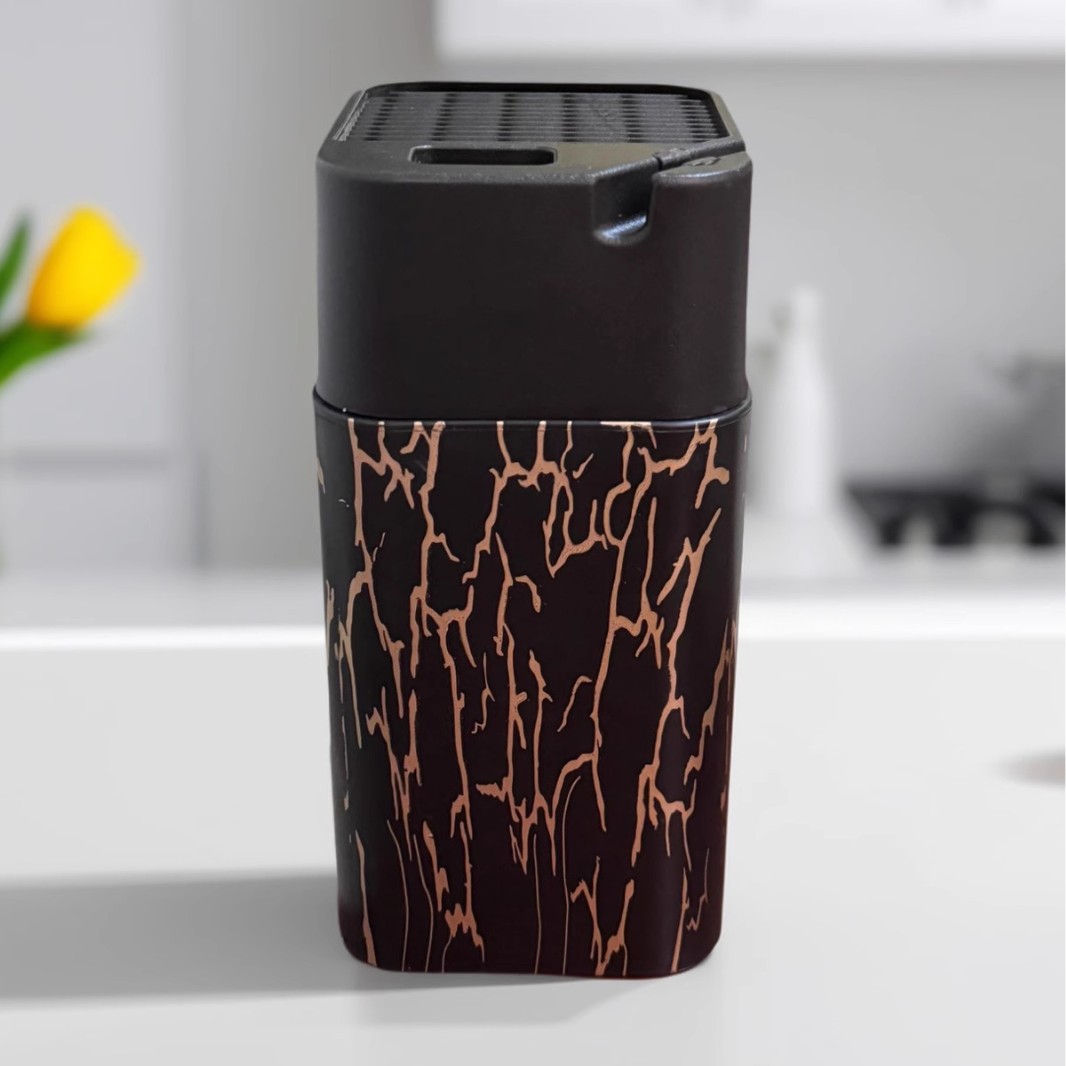 Factory Direct Sales Plastic Knife Holder with Built-In Sharpener Multi-Functional Knife Holder Kitchen Knife Storage Rack Plastic Knife Holder