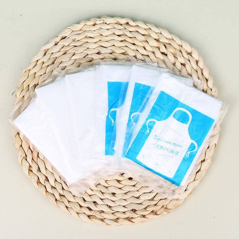 Disposable Apron Individual Packaging Thickened Disposable Apron Lobster Hot Pot Waterproof Antifouling Apron Disposable