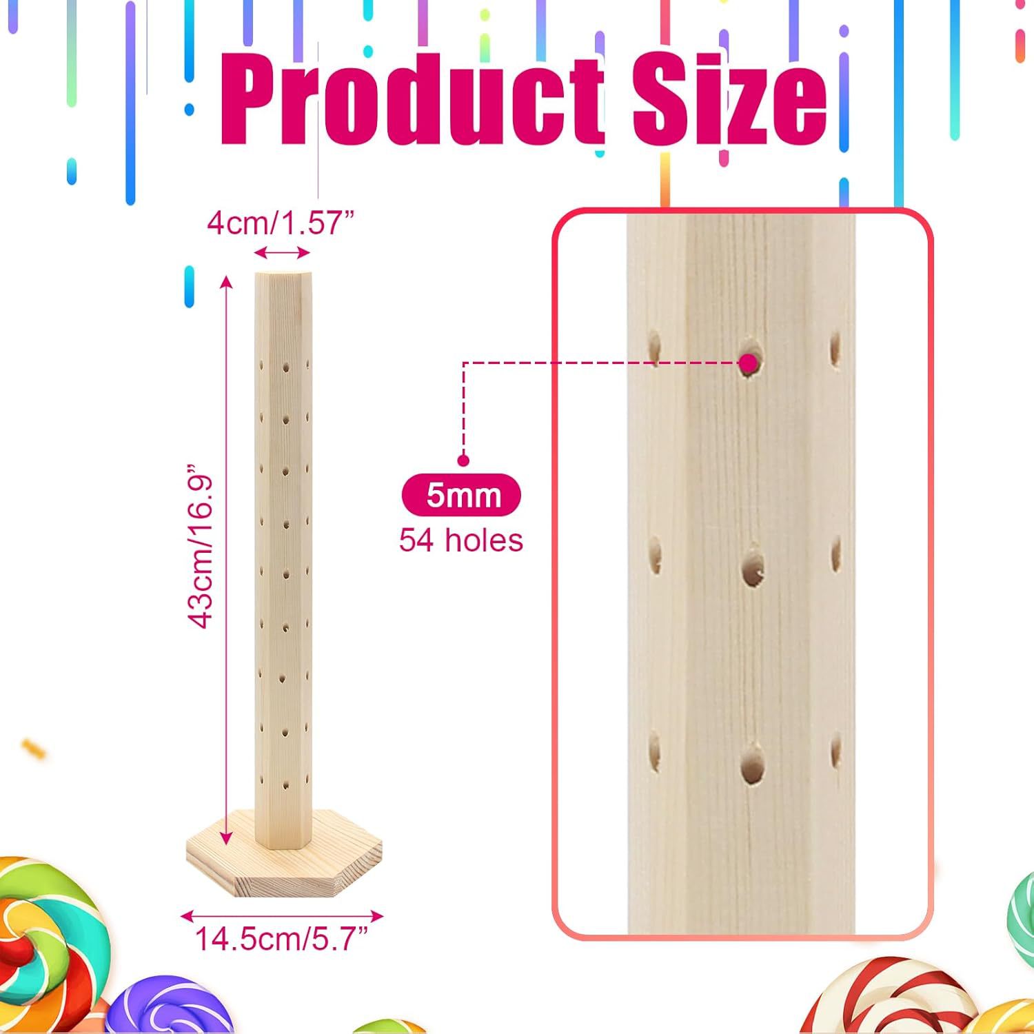 Витрина для конфет в супермаркете, 360-градусная, подставка для леденцов, подставка для сосновых сахарных тыкв