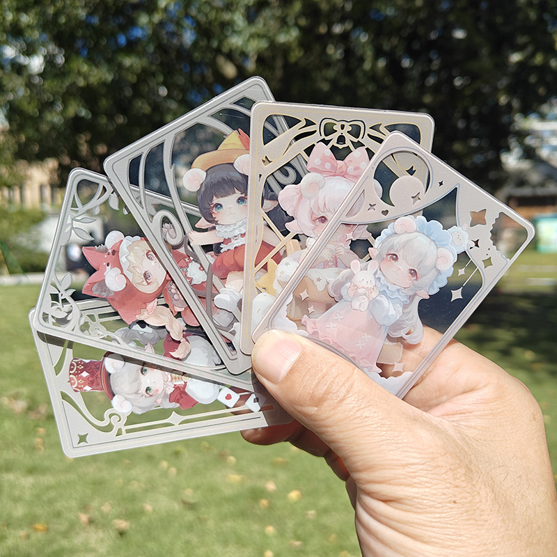 Ins Star Transparent Card Pvc High-Definition High-Transparent Transparent Card Square Card Postcard Printing Transparent Card Ticket Card