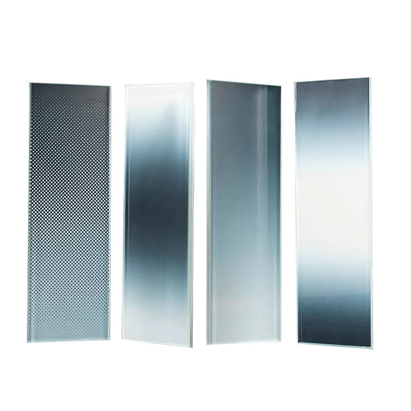 Gradient Film Glass Door Single and Two-Way Office Partition Frosted Glass Transparent Film Hotel Bathroom Glass