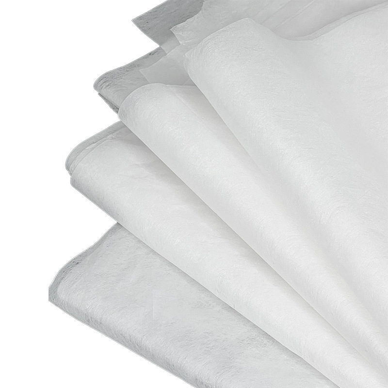 Factory wholesale long fiber polyester non-woven fabric building materials decoration air filter moisture-proof glossy polyester non-woven fabric