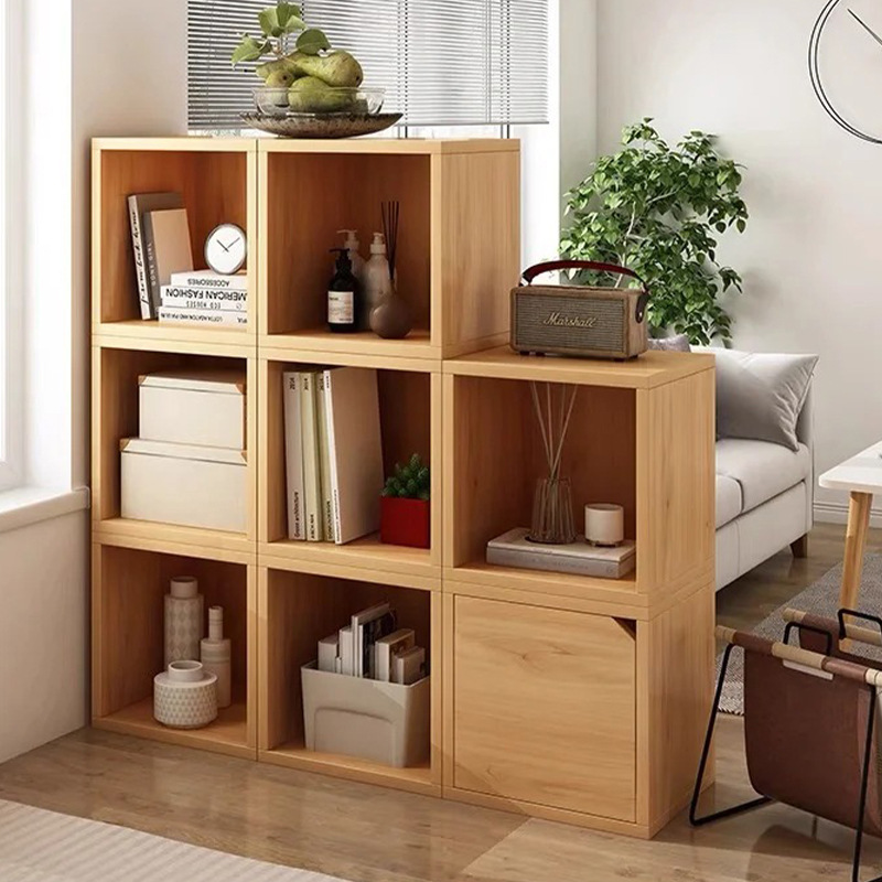 Шкаф для хранения Разделительная полка для гостиной Комбинированный шкаф с дверцей Полка для хранения рядом с диваном