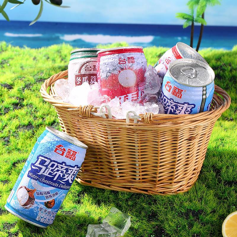 Fujian Specialty Taifu Lychee Refreshing Rambutan Water Chestnut Refreshing Fruity Juice Drink Mixed Pack Wholesale Box