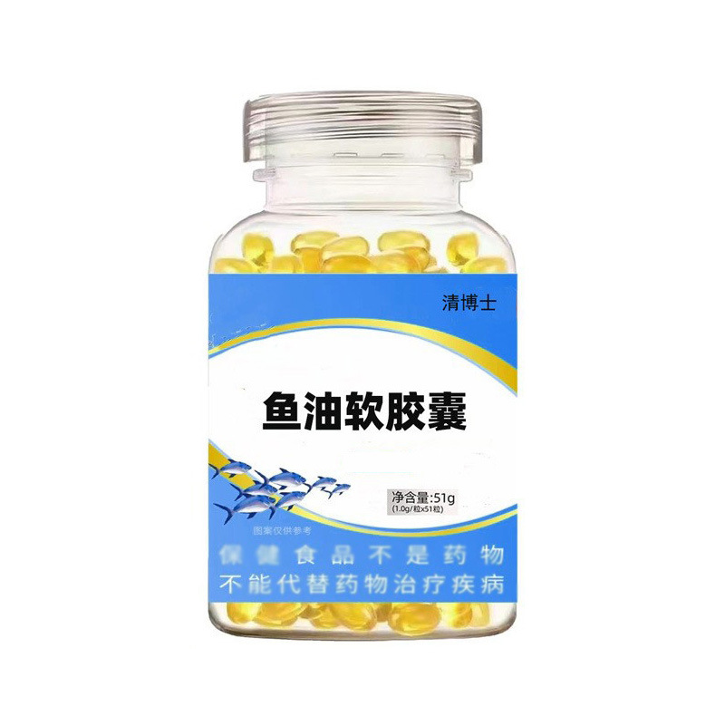 Oem Fish Oil Soft Capsules for Middle-Aged and Elderly People to Maintain Healthy Blood Lipids, Dha Epa High Purity Sugar-Free Deep-Sea Fish Oil Genuine Product