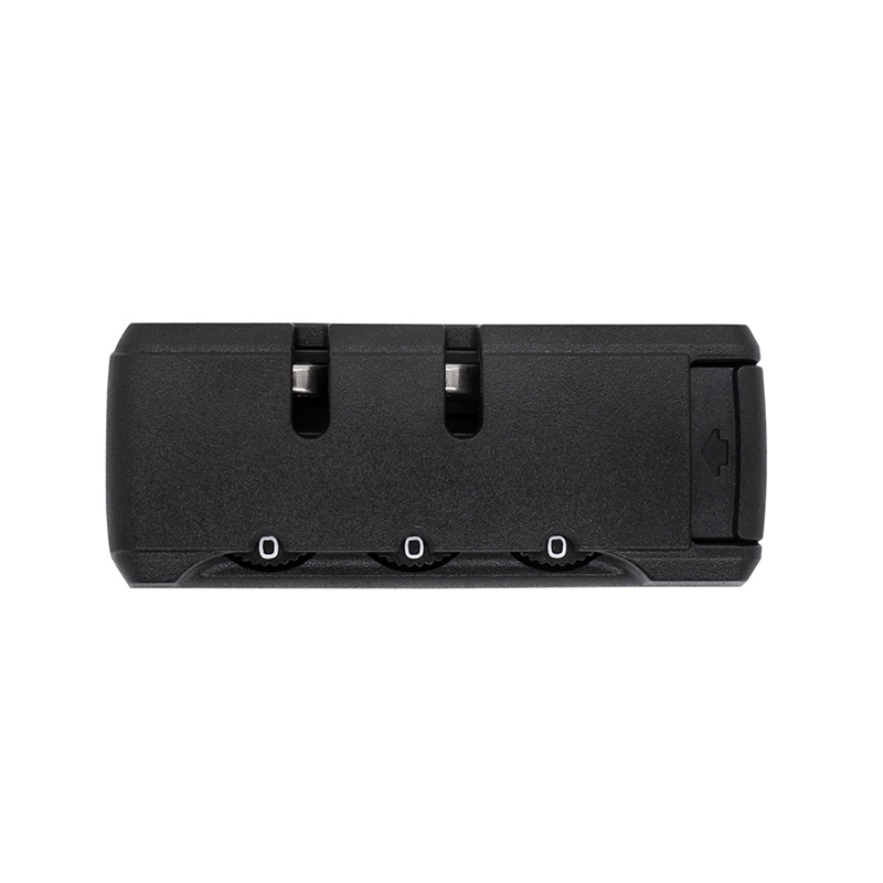 Zhengbo lock factory spot combination lock storage bag tobacco bag combination lock trolley case combination lock fixed lock Black