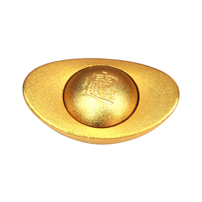 Sand Gold Solid Ingot Home Living Room Artificial Rotating Ingot Ornaments Large Cornucopia Frosted Ingot Customization
