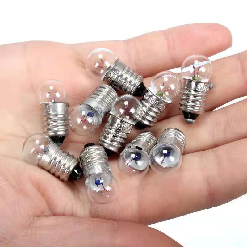Night light pen-type small flashlight 3.8V screw E10 small bulb teaching physics experiment small lamp beads special lighting