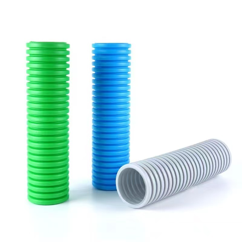 Pe Fresh Air Duct System Double-Wall Corrugated Pipe Indoor Auxiliary Material Air Conditioning Exhaust Pe Ventilation Hose 75 Environmentally Friendly