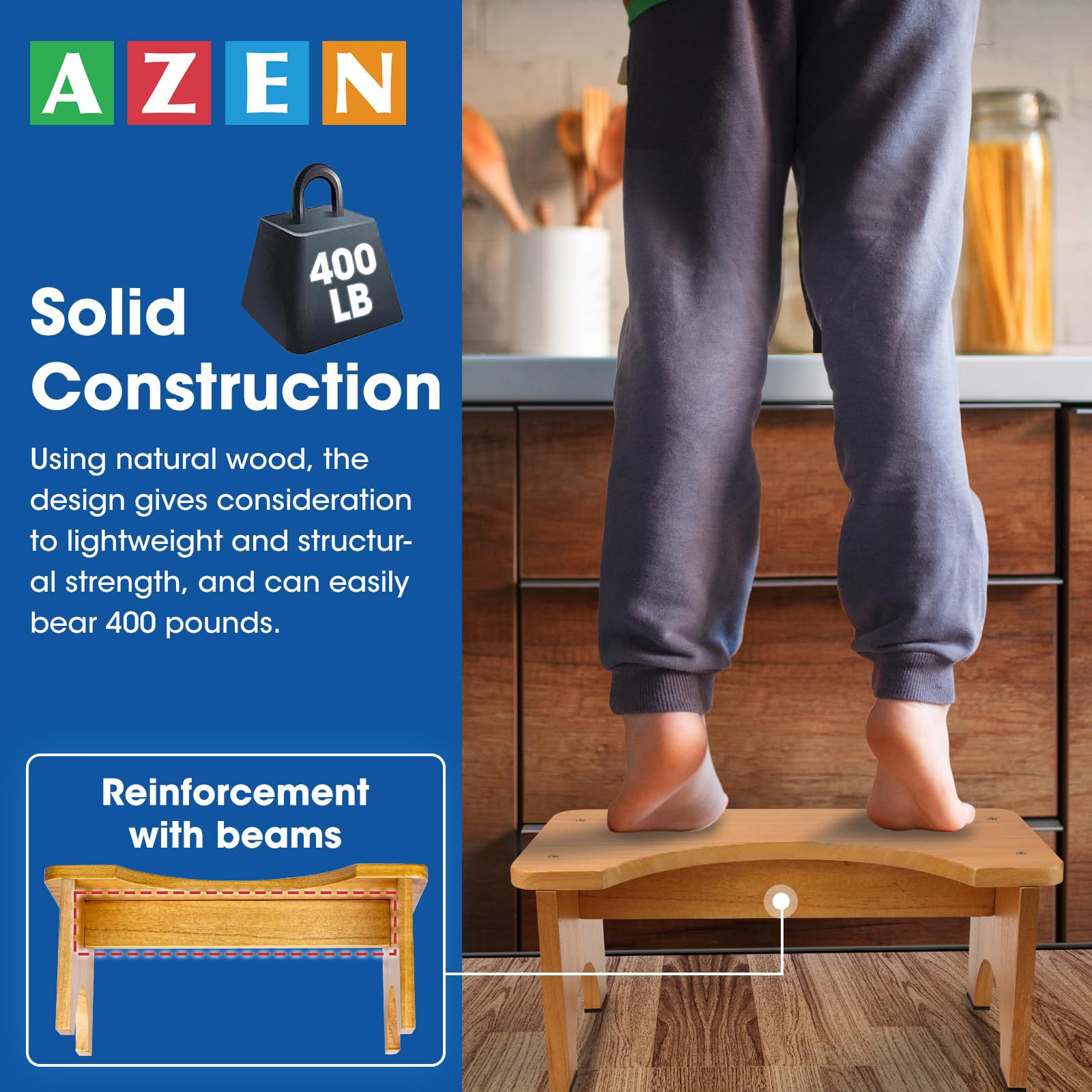 Universal Household Footstool for Squatting, Toilet Stool for Children, Thickened Footrest for Bathroom Squatting