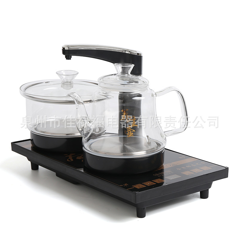 Full-automatic bottom water supply electric kettle household tea table electromagnetic tea making special tea table integrated stove