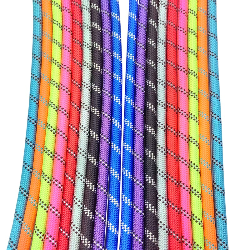 Factory Direct Sales Dog Leash Reflective Rope Outdoor Climbing Safety Rope Bag Accessories Rope Colorful Pet Supplies