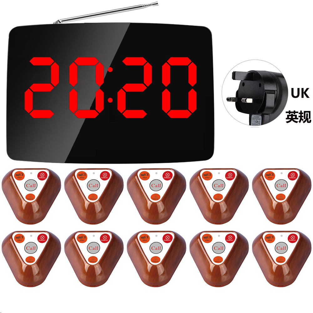 610-H4 Wireless Pager Export Cafe Button Office Teahouse Call Bell Restaurant Service Bell System