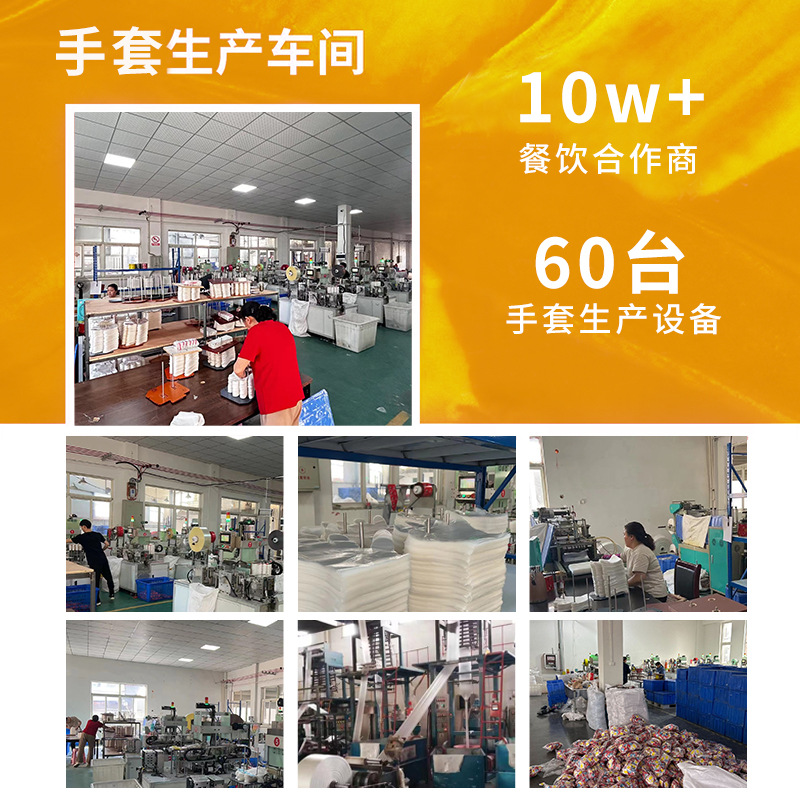 Disposable Gloves Food Grade Independent Packaging Thickeneded Two-Pack Catering Small Bag Gloves Takeaway with Logo Printing