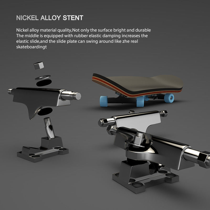 Finger skateboard five-layer maple bearing alloy wheels fingertip skateboard swingable toy Amazon cross-border exclusive