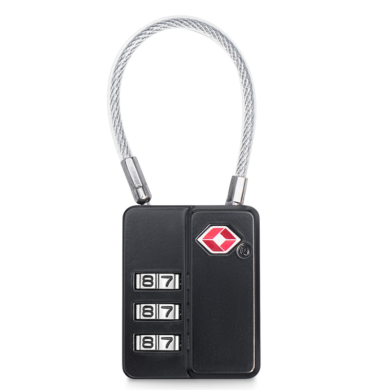 New tsa travel luggage accessories customs padlock luggage password lock multi-purpose three-digit password padlock