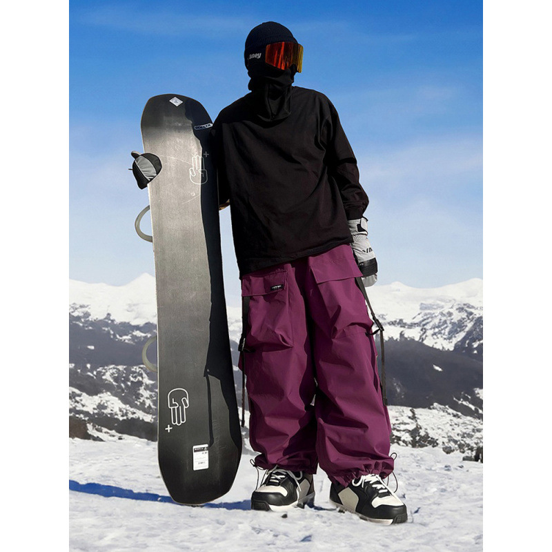 New American-Style Ski Skirt Suit for Men and Women, Professional Snowboard Waterproof and Warm Thickened Ski Pants for Women, Snow Suit