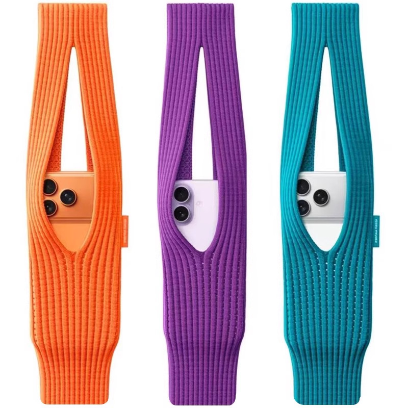 Official Same Style Mobile Phone Bag Knitted Crossbody Handbag iPhone Pocket Mobile Phone Bag Apple Mobile Phone Bag
