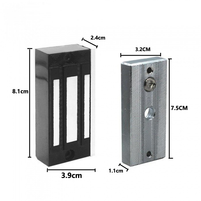 12v electromagnetic lock 60Kg magnetic lock chamber escape Ming concealed side mounted hanging electronic lock cabinet lock