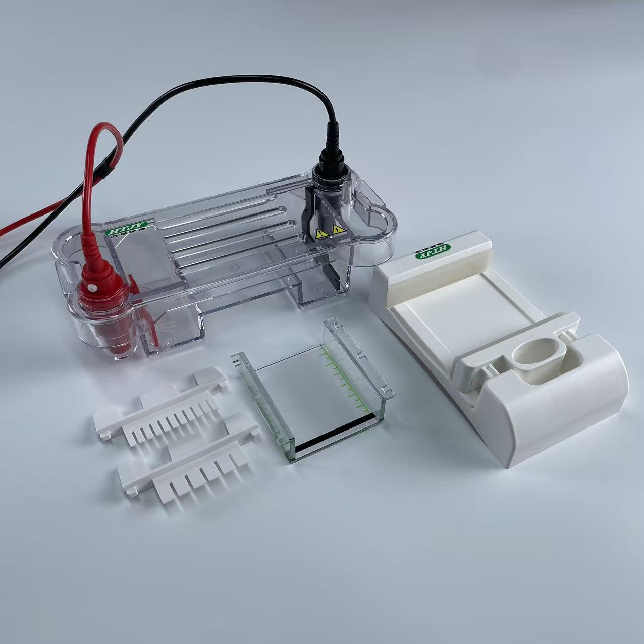 Hongji Electrophoresis Agarose Horizontal Electrophoresis Tank Horizontal Electrophoresis Instrument Laboratory Instrument