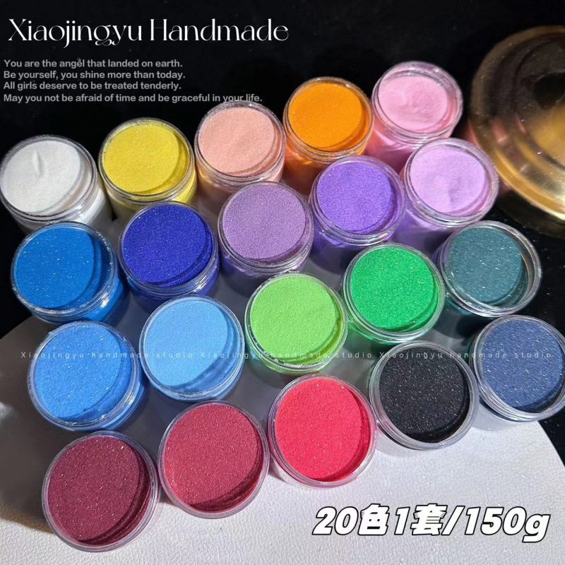 Wholesale DIY Flow Hemp Gravity Powder Gradient Layered Fine Sand Glitter Quicksand Handmade Material Set