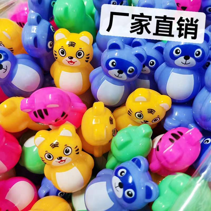 Мультяшная мини-качалка, свинья и тигр, пазл, традиционная, ностальгическая игрушка, подарок на День детей