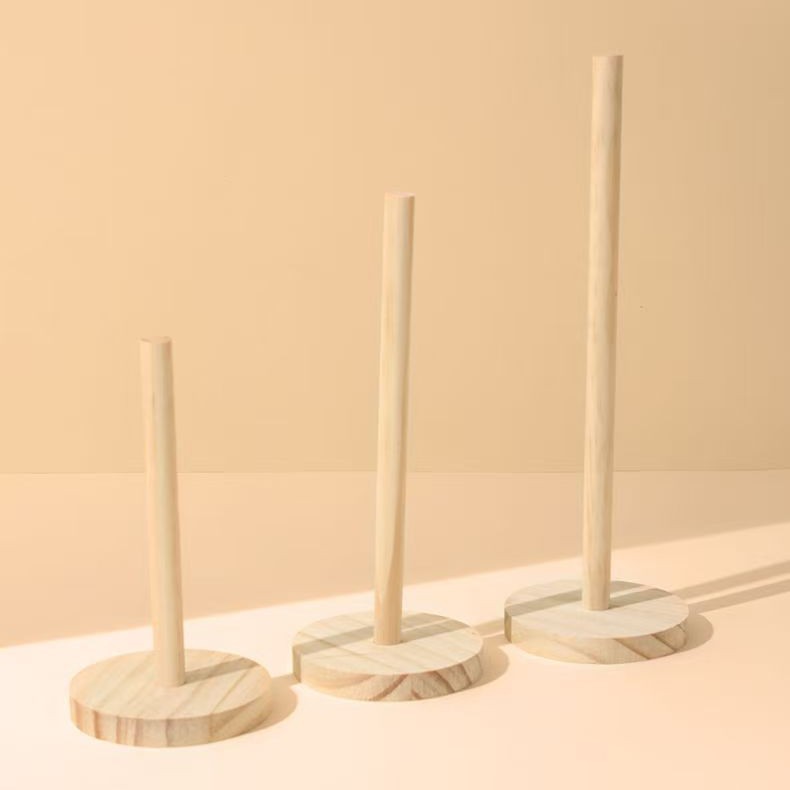 Creative Solid Wood Head Rope Storage Rack Hair Rope Hair Flower Rack Head Bracelet Bracelet Stall Display Props Shelf