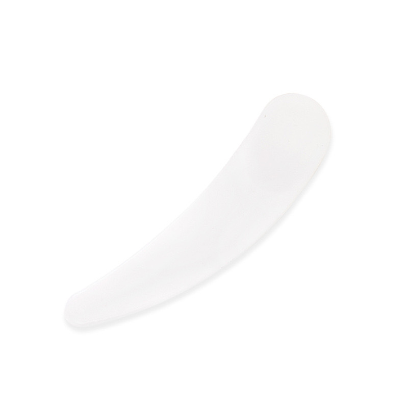 White Crescent Plastic Spoon, White Mask Picking Stick, Cream Spoon, Cosmetic Dispensing Stick Tool