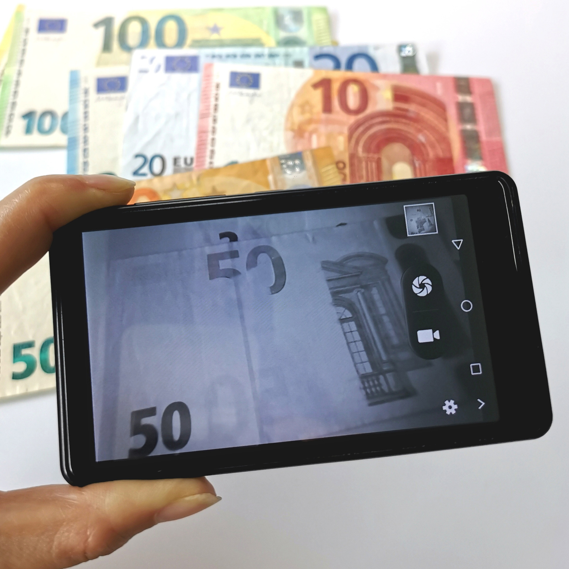 Инфракрасная камера мини детектор валюты с сенсорным экраном V300