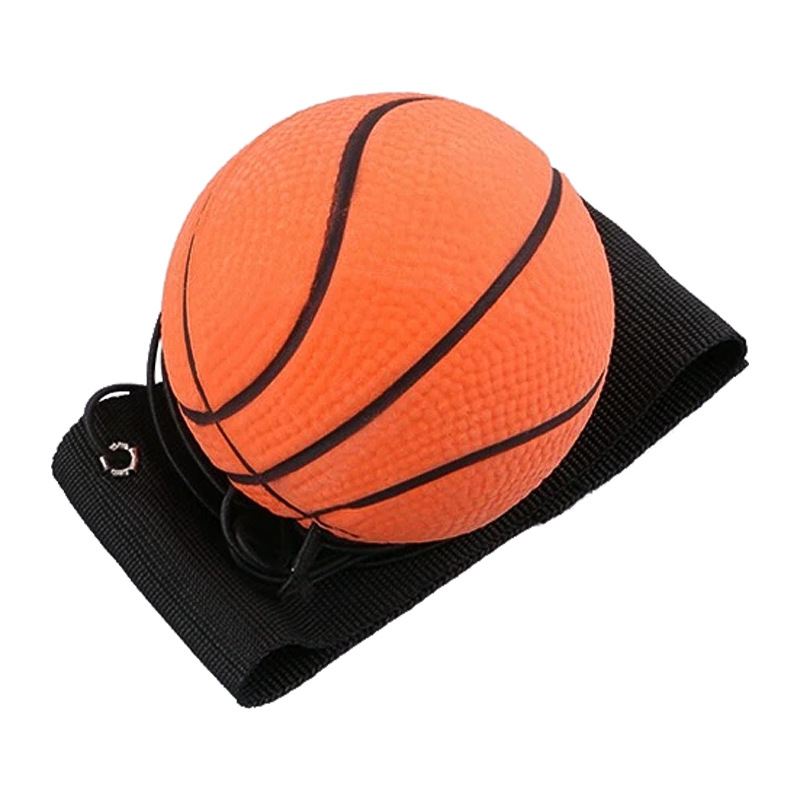 Wrist elastic ball with rope magic ball children's basketball toy rubber hand grip wrist elastic ball played by one person