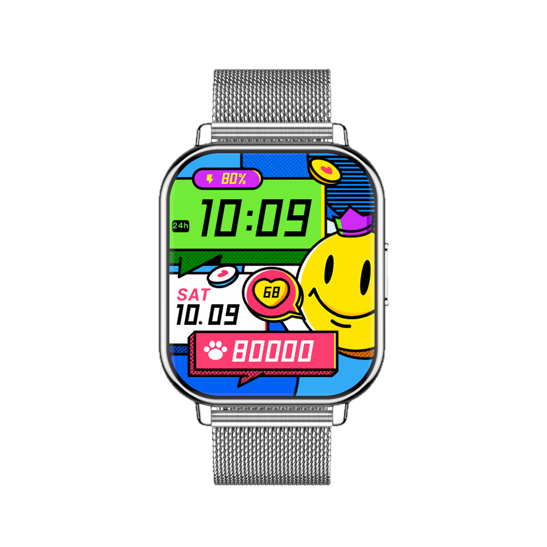 H9Plus Smart Watch Bluetooth Call High-Resolution Screen Step Counting Heart Rate Blood Pressure Smart Multifunctional Watch Huaqiangbei