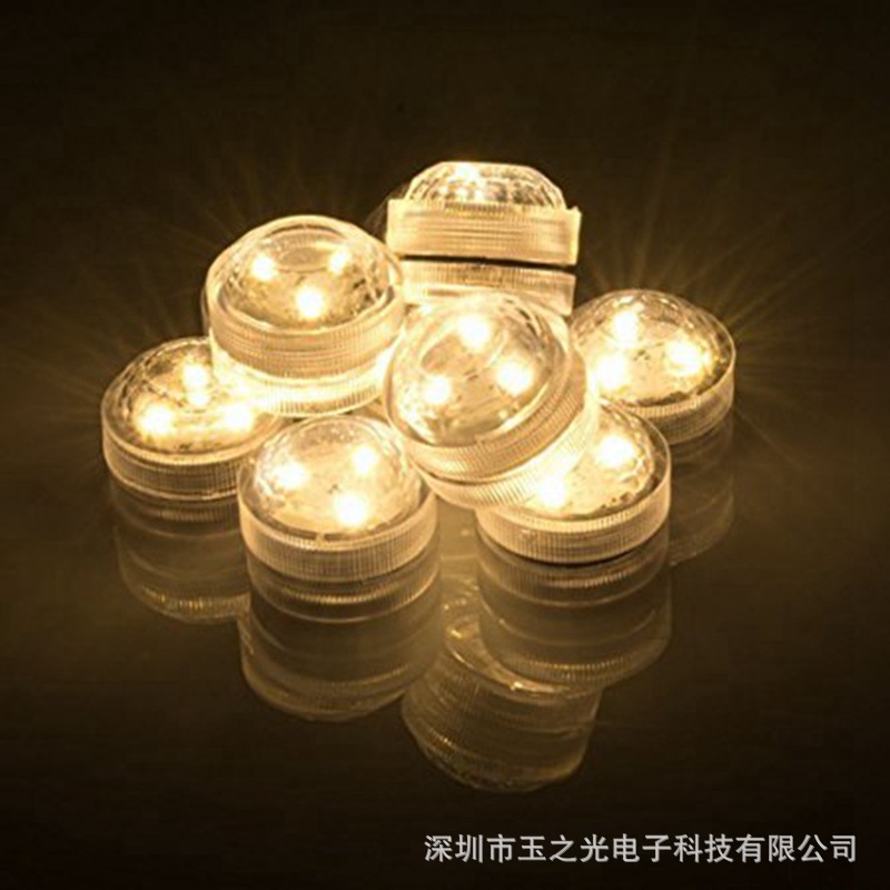 Cross Border 3CM Diamond Diving Light LED Remote Control Diamond Knob Light Glow Vase Floating Grass Landscape Light Aquarium Light