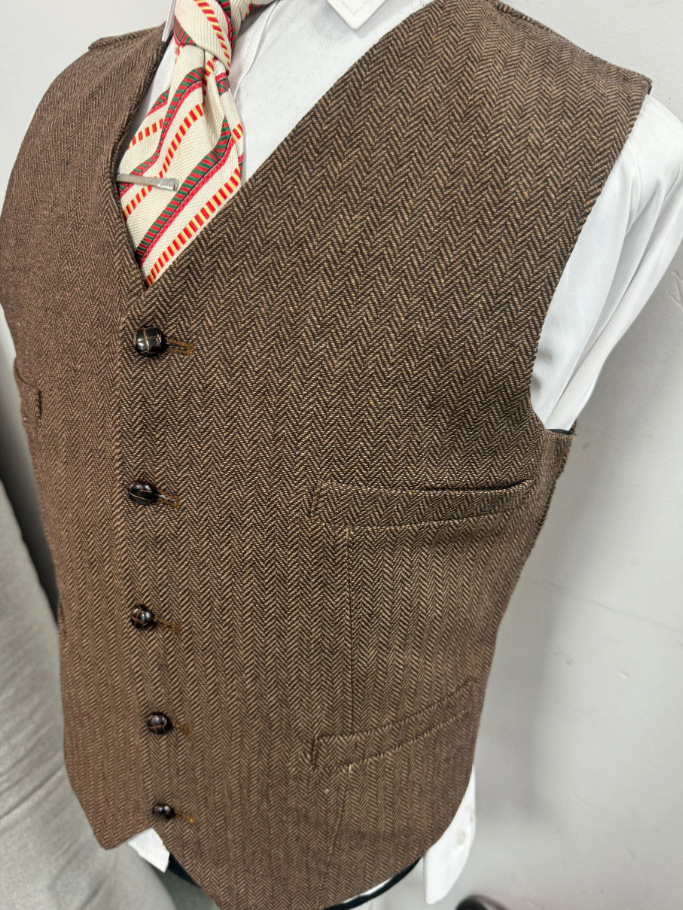 2025 New Herringbone Foreign Trade Amazon Aliexpress Men's Suit Vest Men's Vest Wedding Banquet