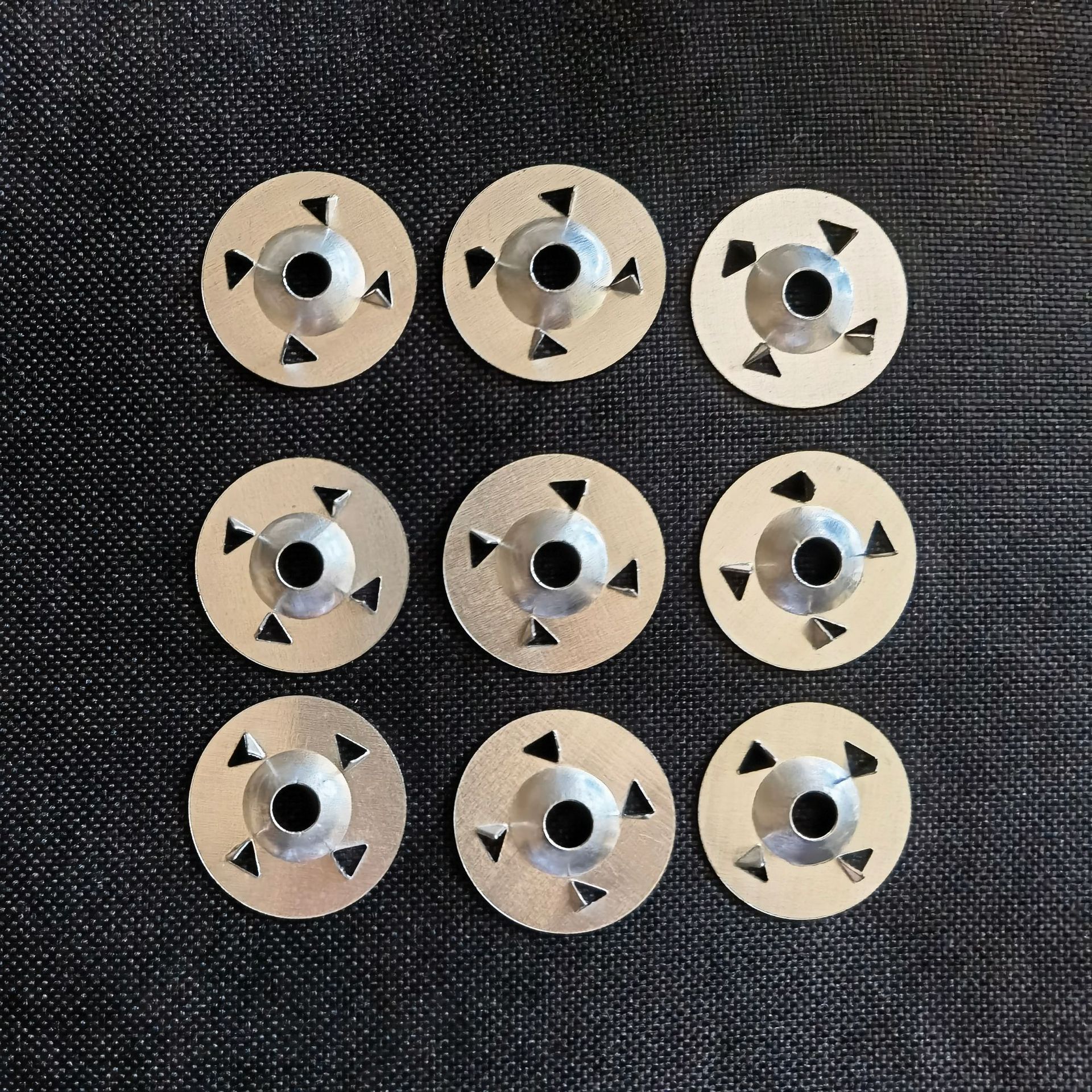 Butterfly-Shaped Insulation Gasket Insulation Nail Lock Plate Four-Prong Four-Spur Galvanized Iron Reinforcement Plate Galvanized Iron Insulation Sheet